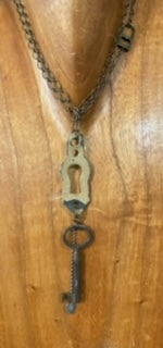 Vintage Lock and Key Necklace