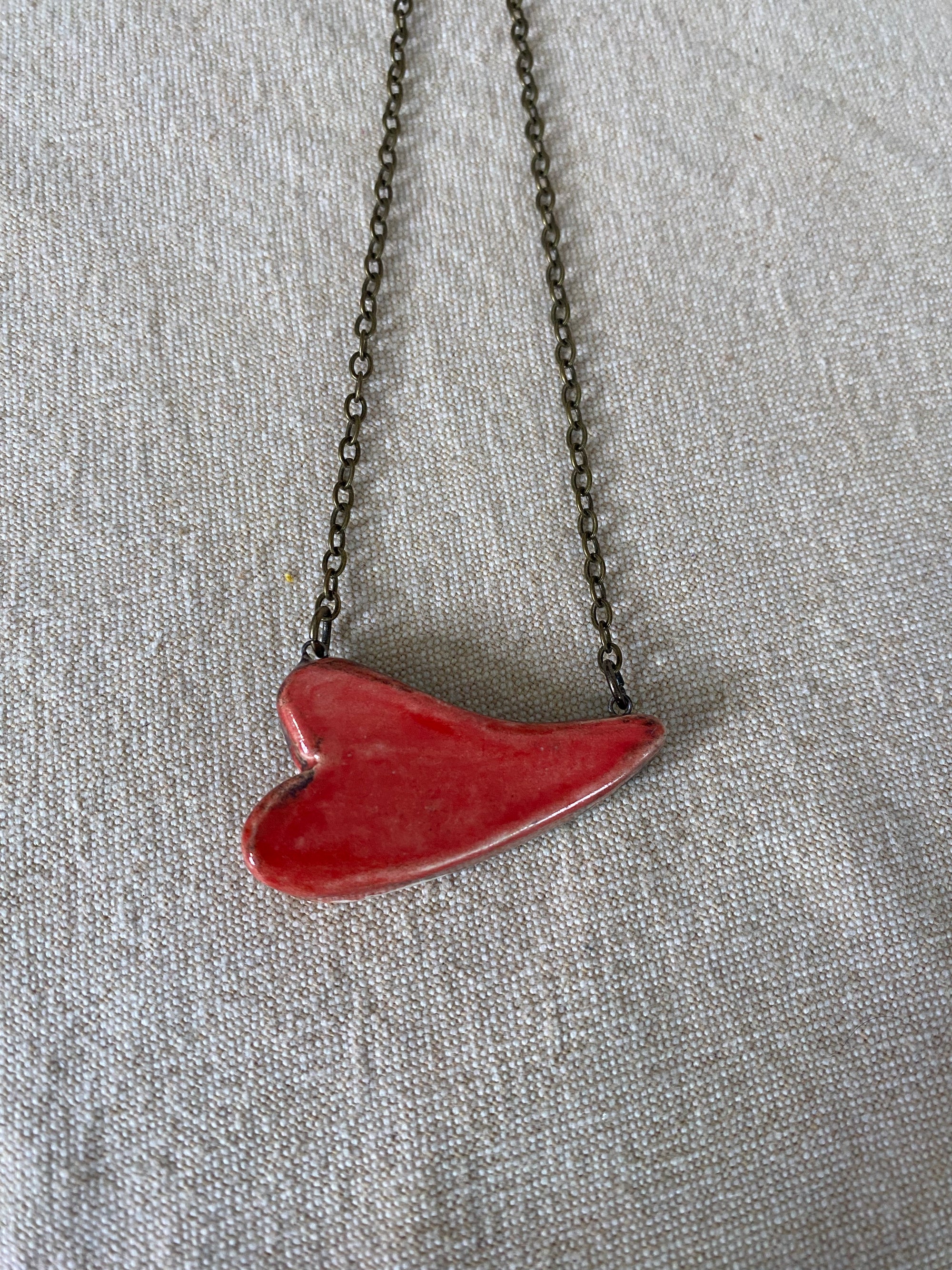 Floating Heart Reversible Necklace