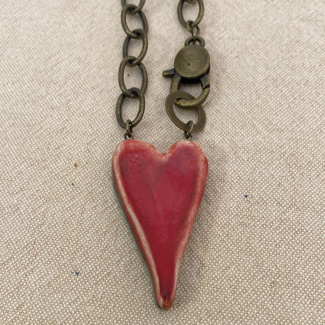 Chunky Reversible Heart Necklace