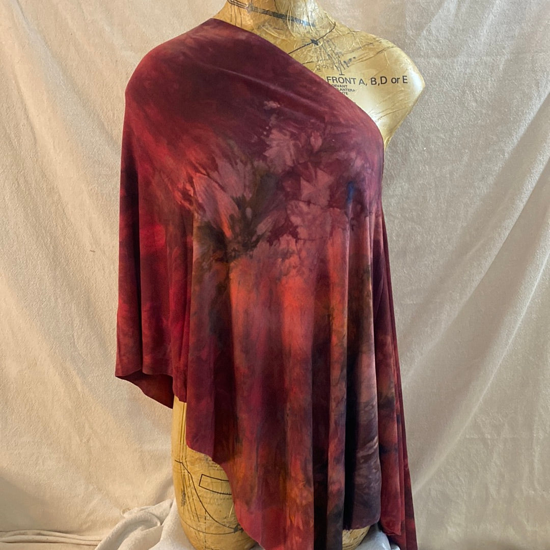 Shades of Red Asymmetrical Scarf