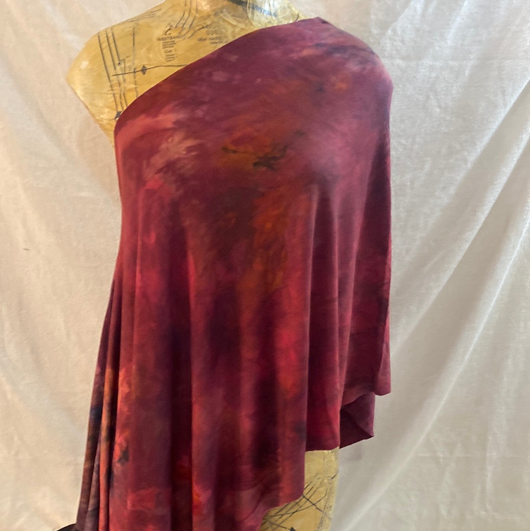 Shades of Red Asymmetrical Scarf