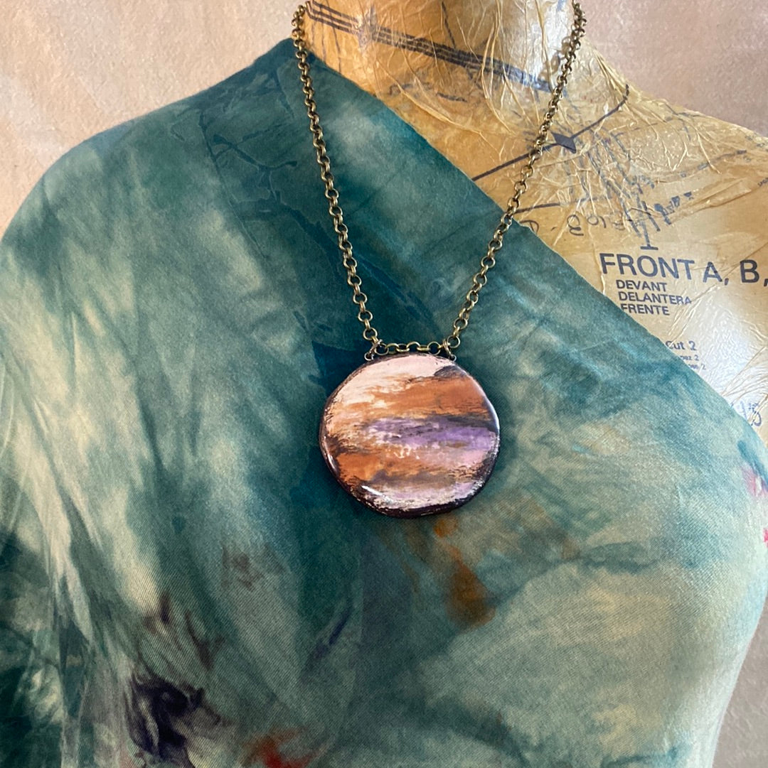 Big and Bold Reversible pottery Necklace