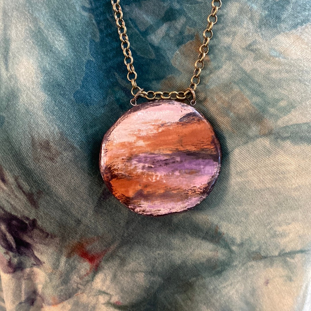 Big and Bold Reversible pottery Necklace