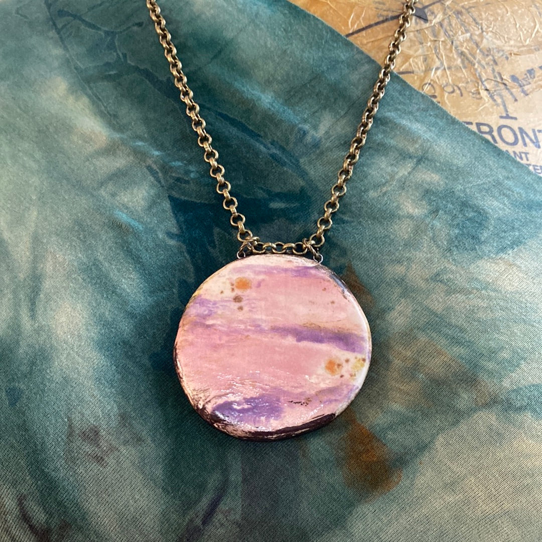 Big and Bold Reversible pottery Necklace