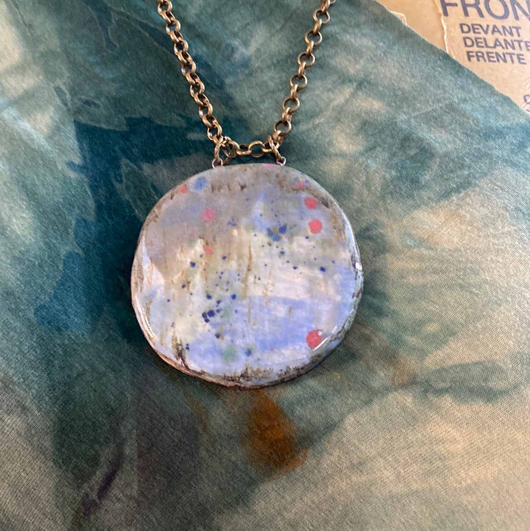 Big and Bold Reversible pottery Necklace