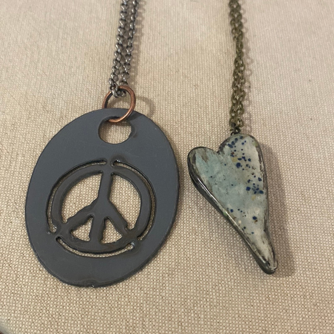Peace &amp; Love Necklace Bundle