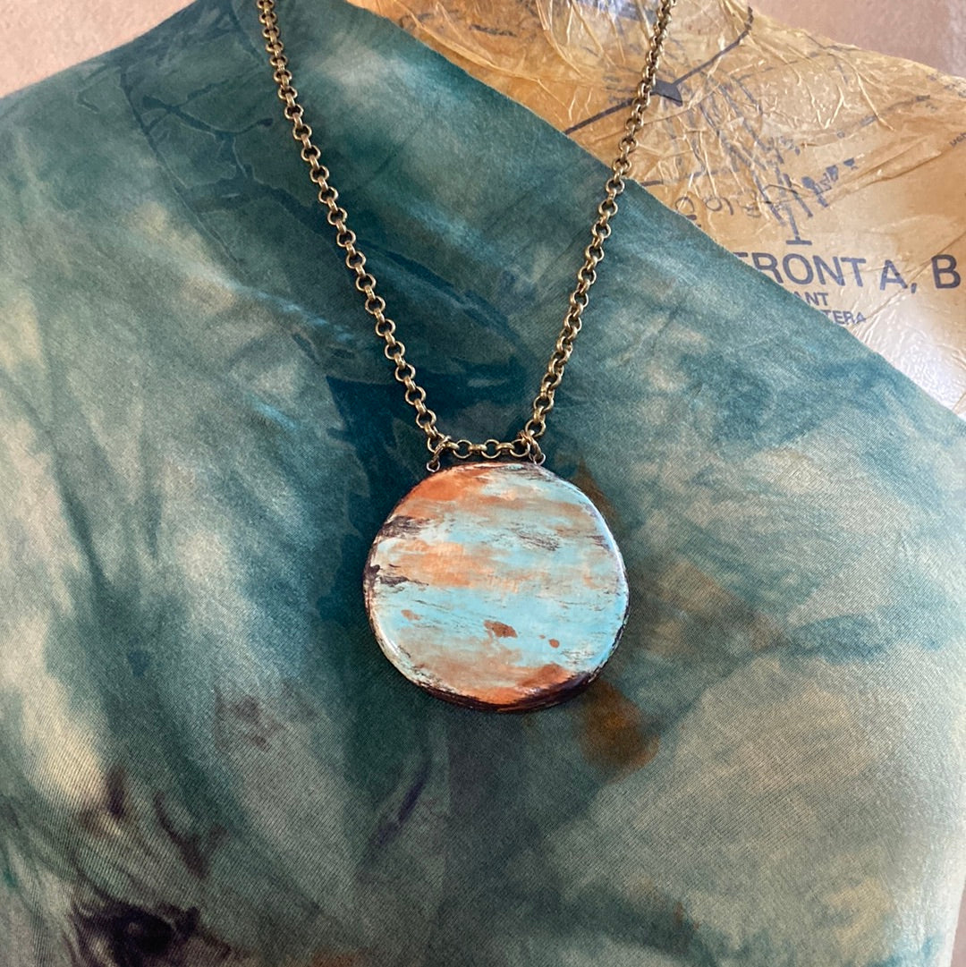 Big and Bold Reversible pottery Necklace