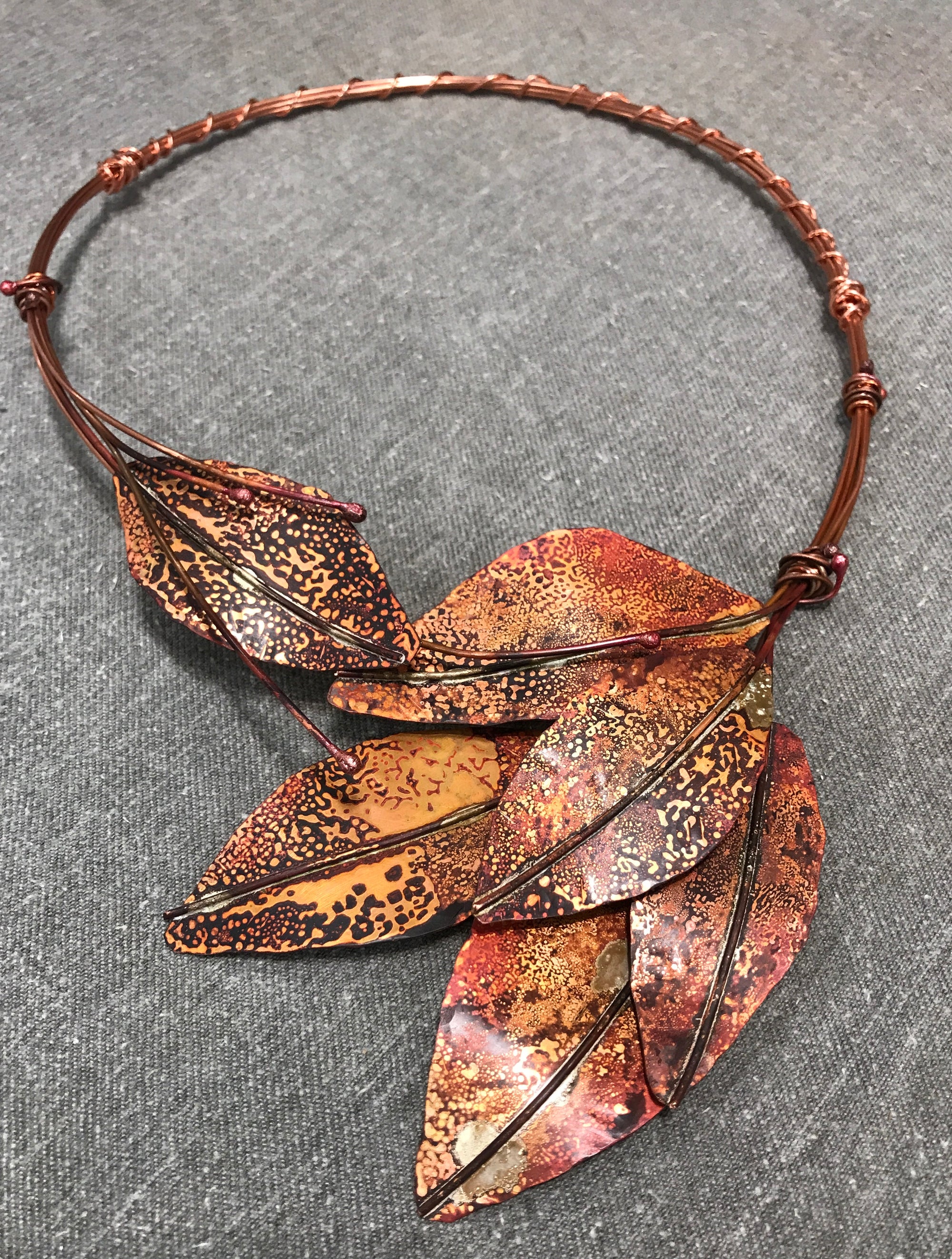 Artisan Falling Leaf Choker