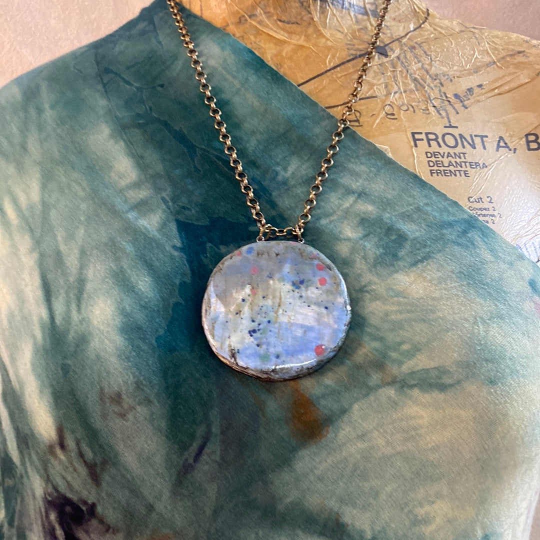 Big and Bold Reversible pottery Necklace