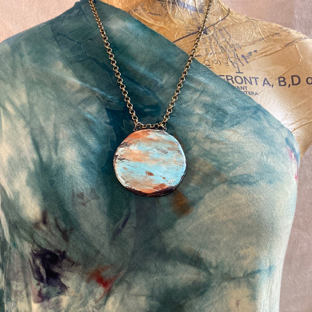 Big and Bold Reversible pottery Necklace