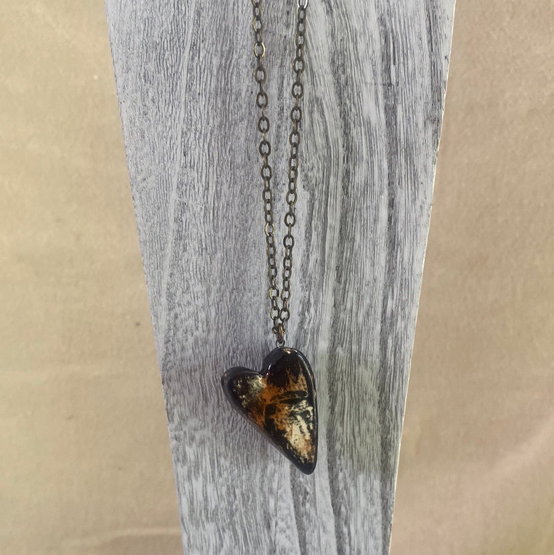 Heart Necklace Reversible