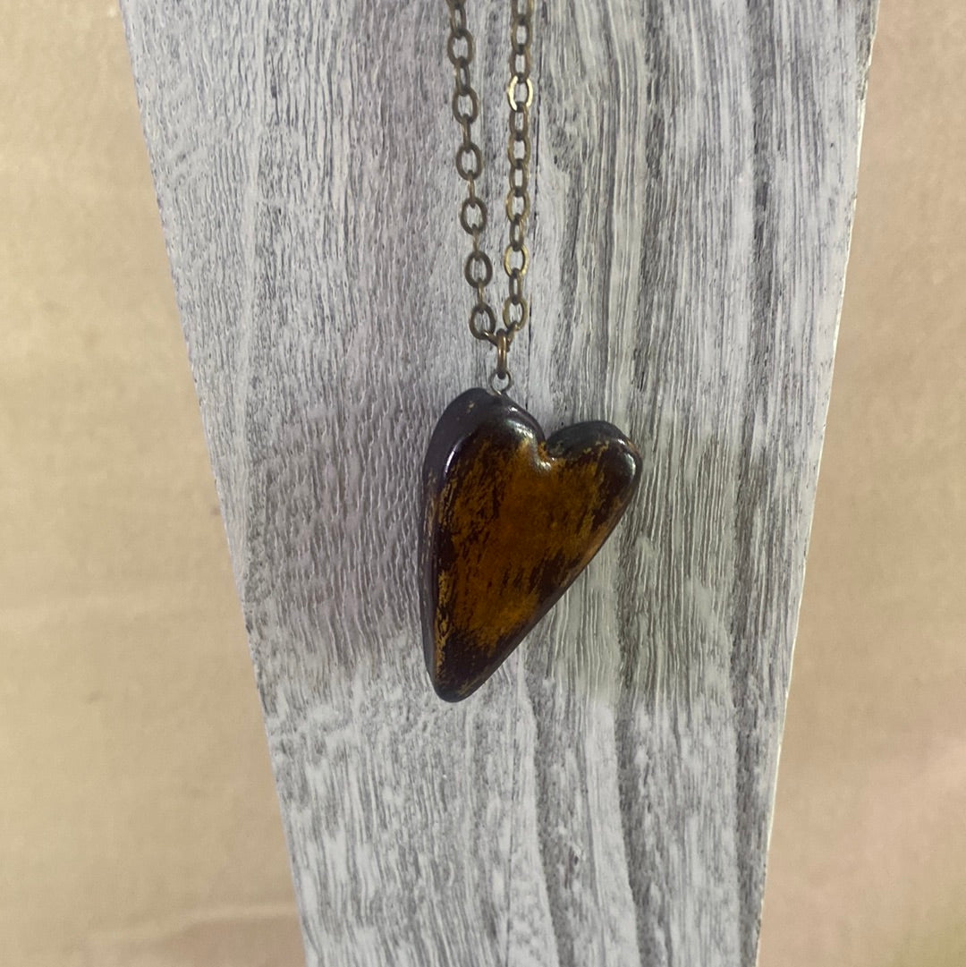 Heart Necklace Reversible