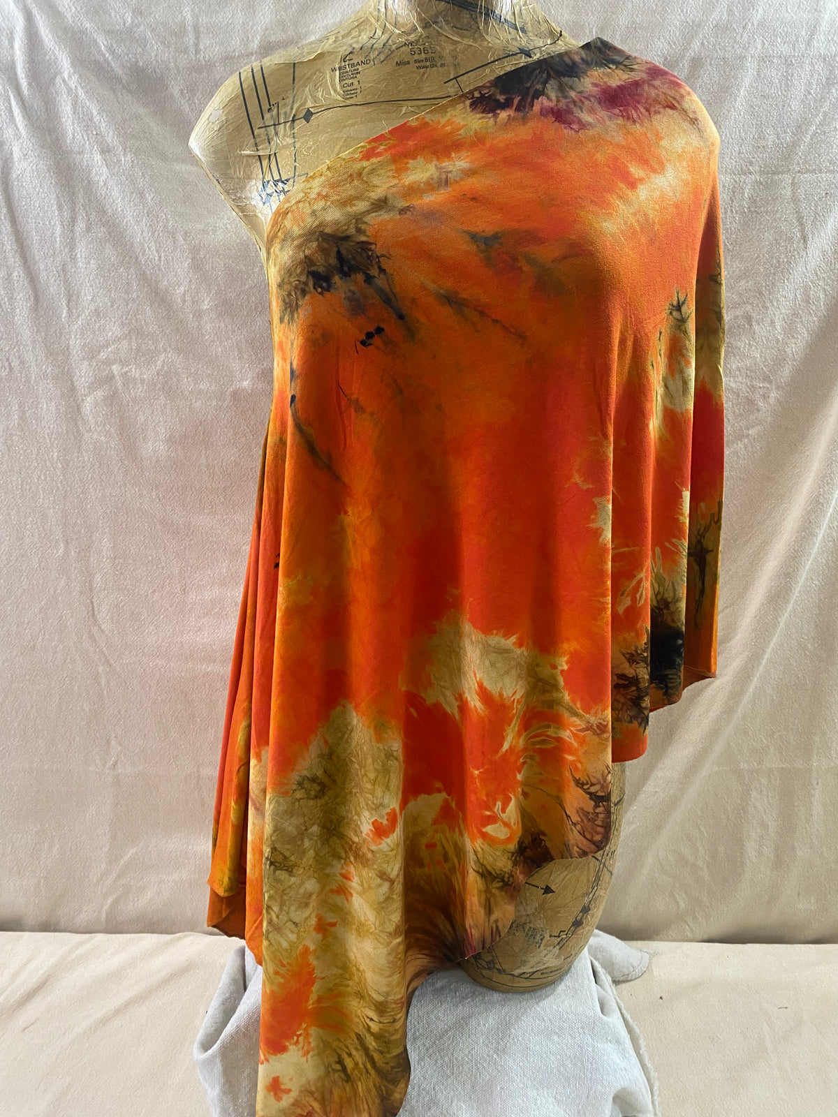 Earth&amp;Fire Asymmetrical Scarf