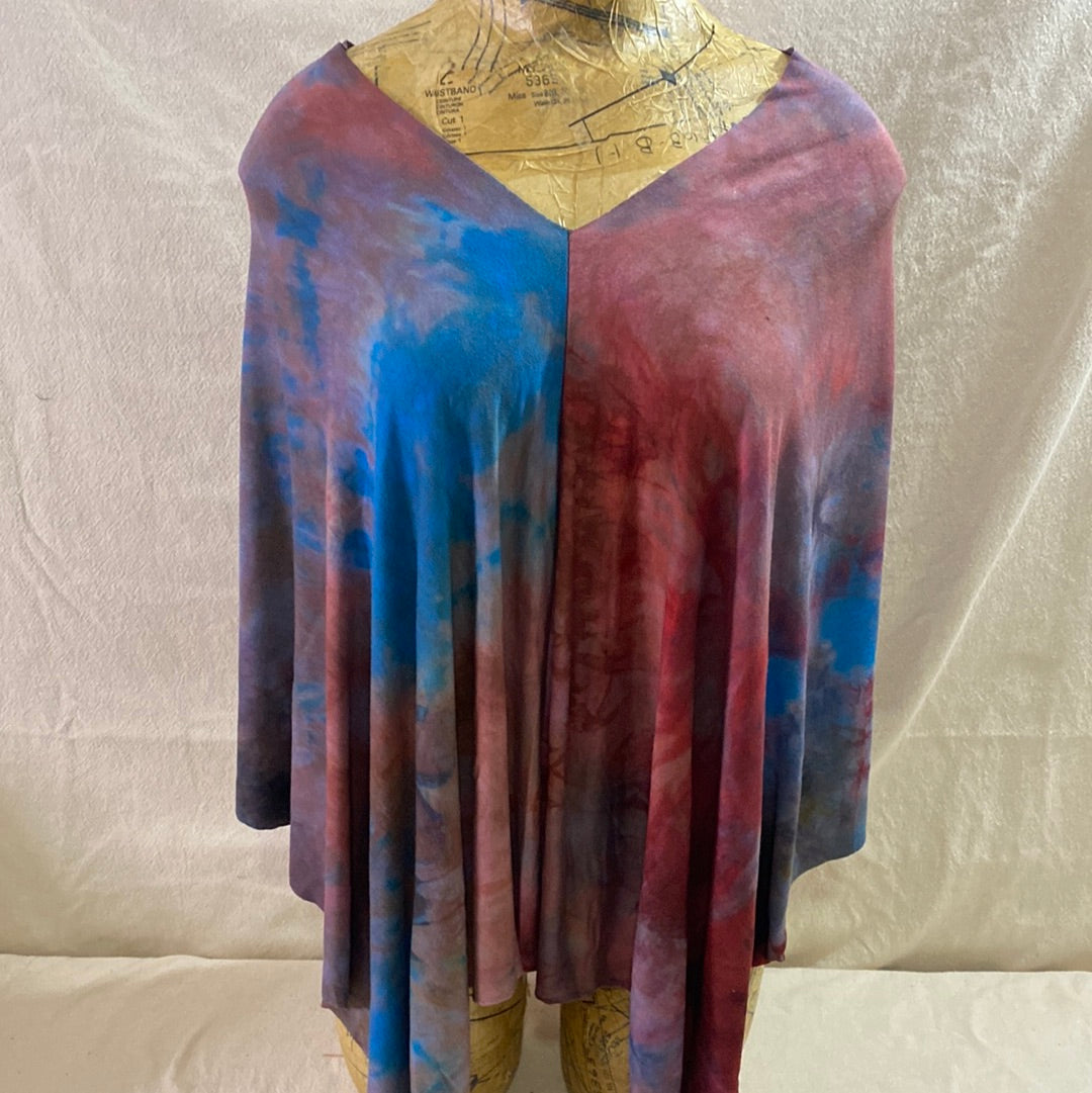 Watercolor Pretty Asymmetrical Scarf