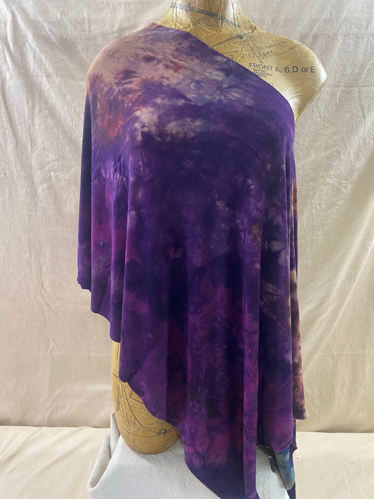 Asymmetrical Scarf Purple Surprise