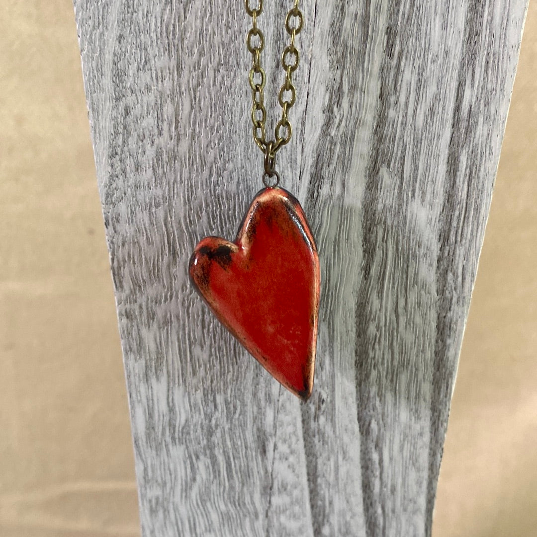 Heart Necklace Reversible