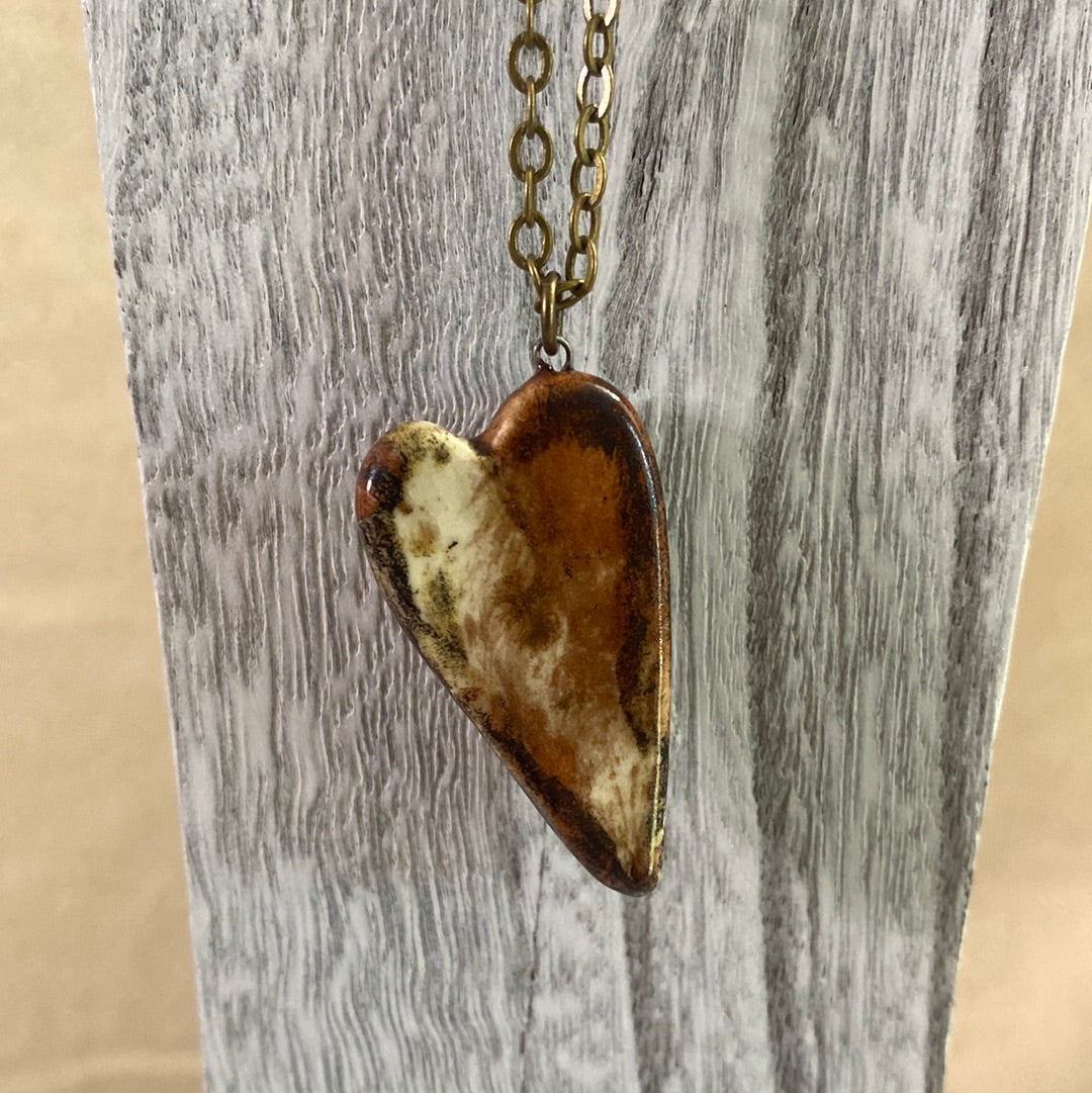 Heart Necklace Reversible