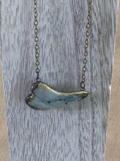 Floating Reversible Heart Necklace