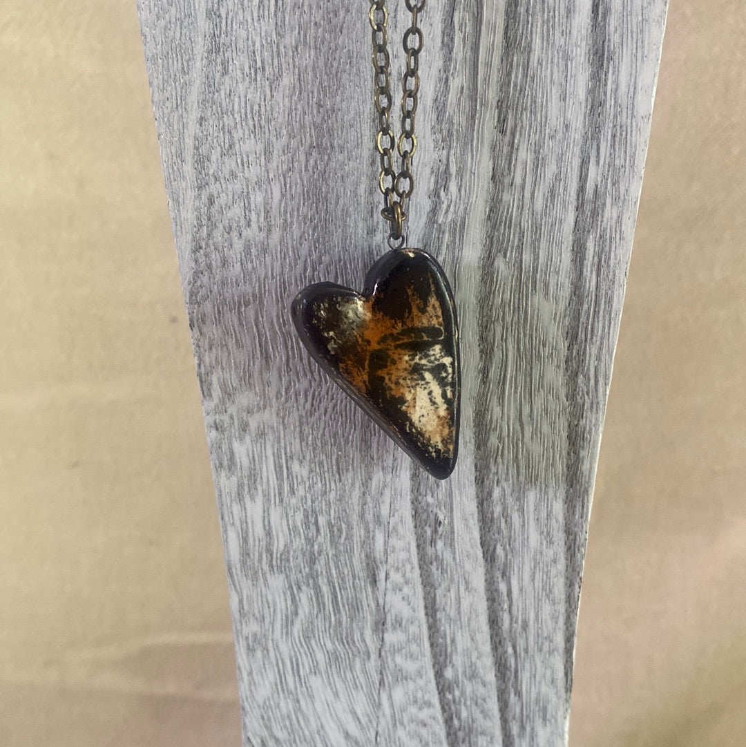 Heart Necklace Reversible