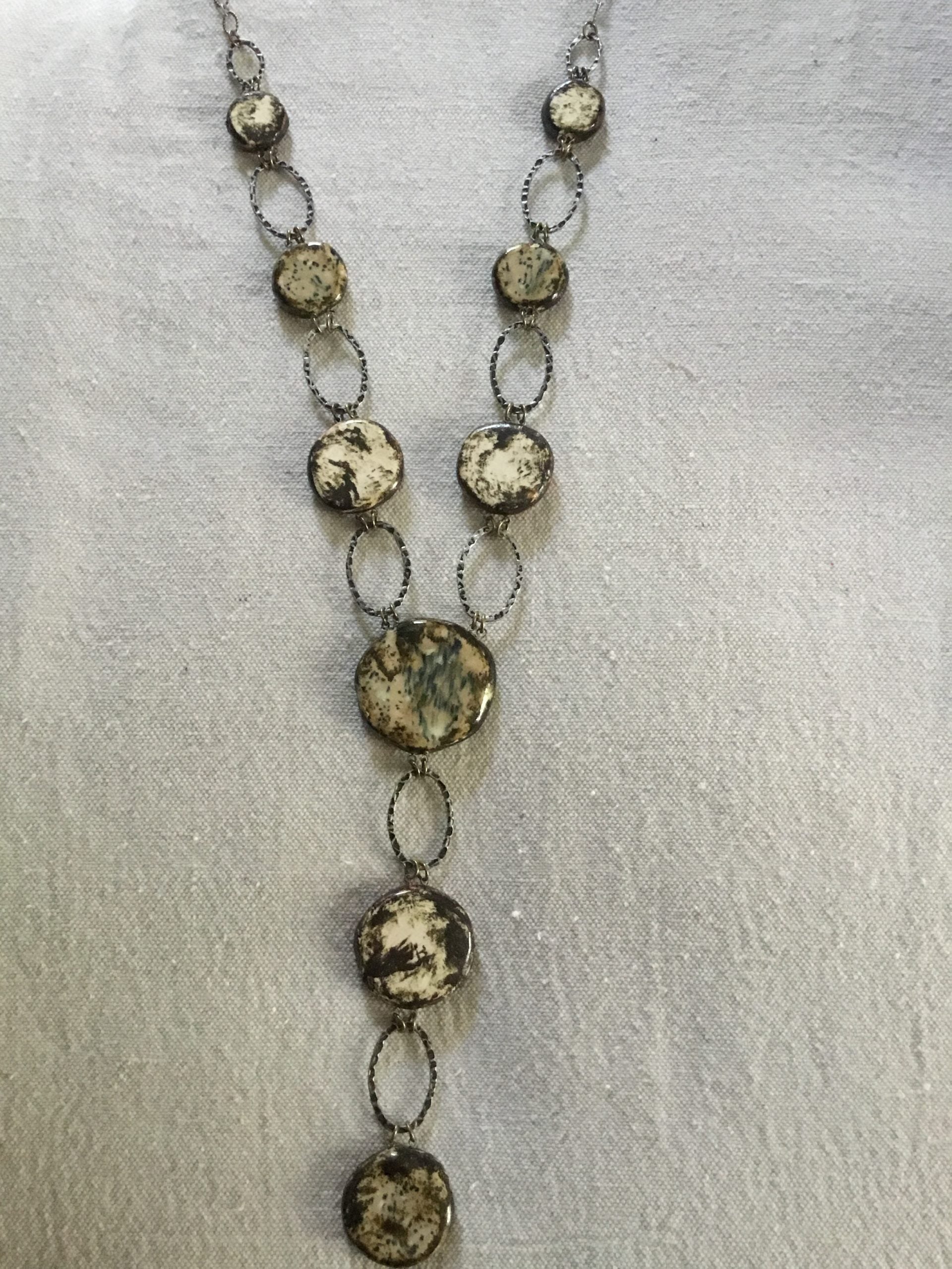 Lady Bug Reversible Statement Necklace