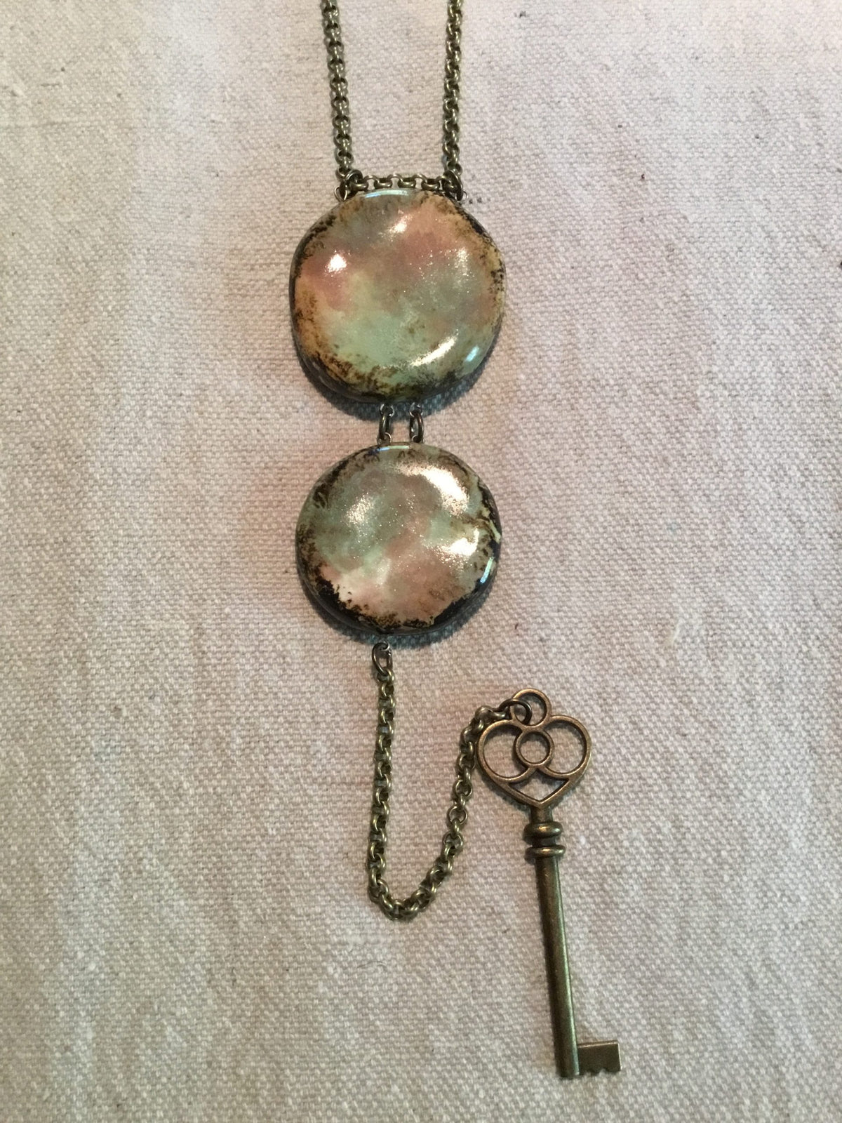 Double Reversible Necklace Coral