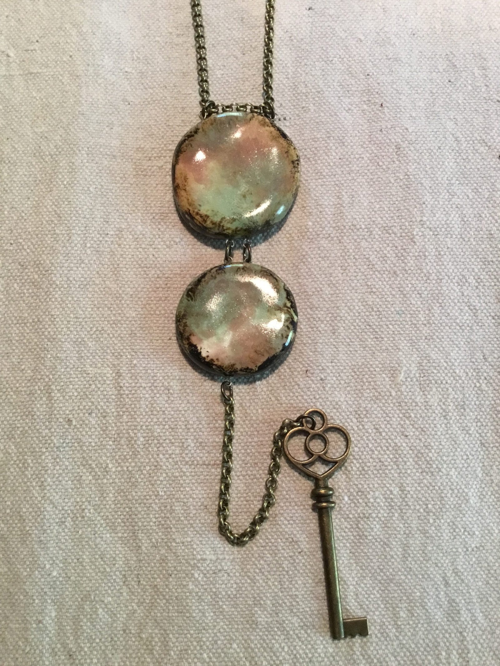 Double Reversible Necklace Coral