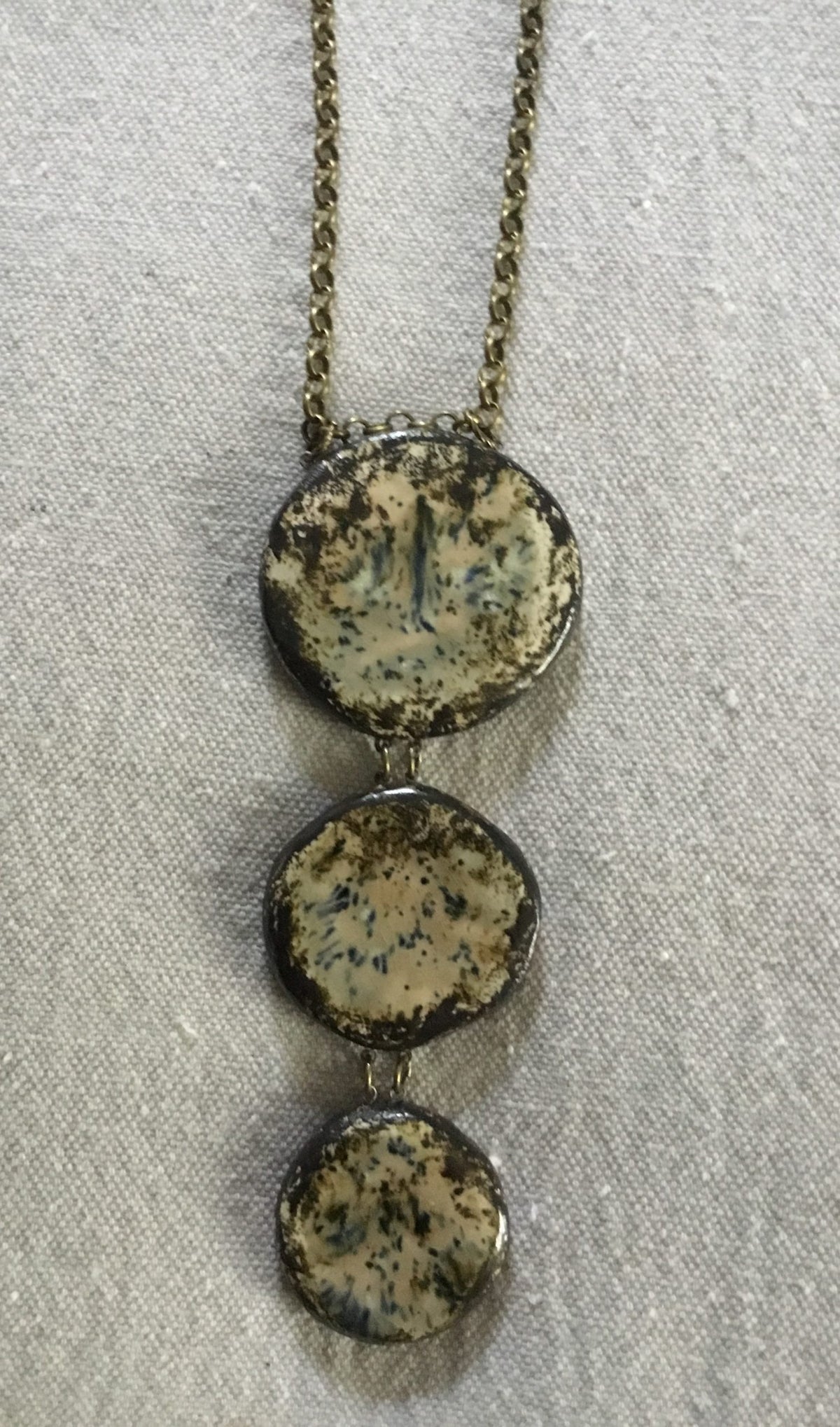 Lady Bug Reversible Triple Necklace