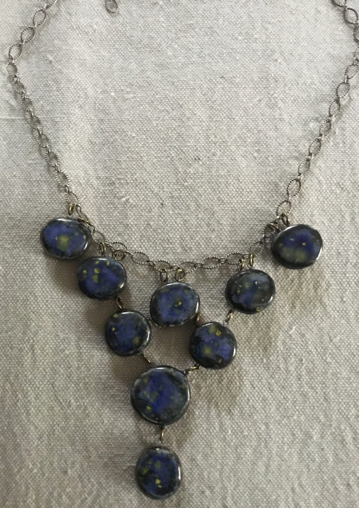 Lady Bug Reversible Bib Necklace