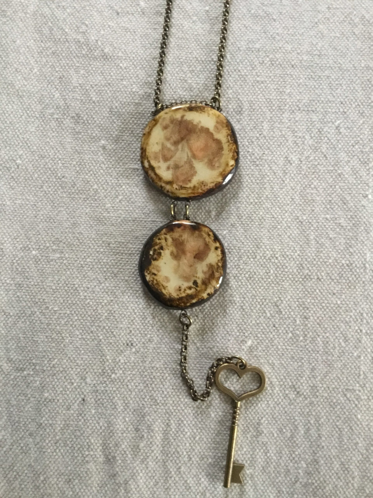 Lady Bug Reversible Double Necklace