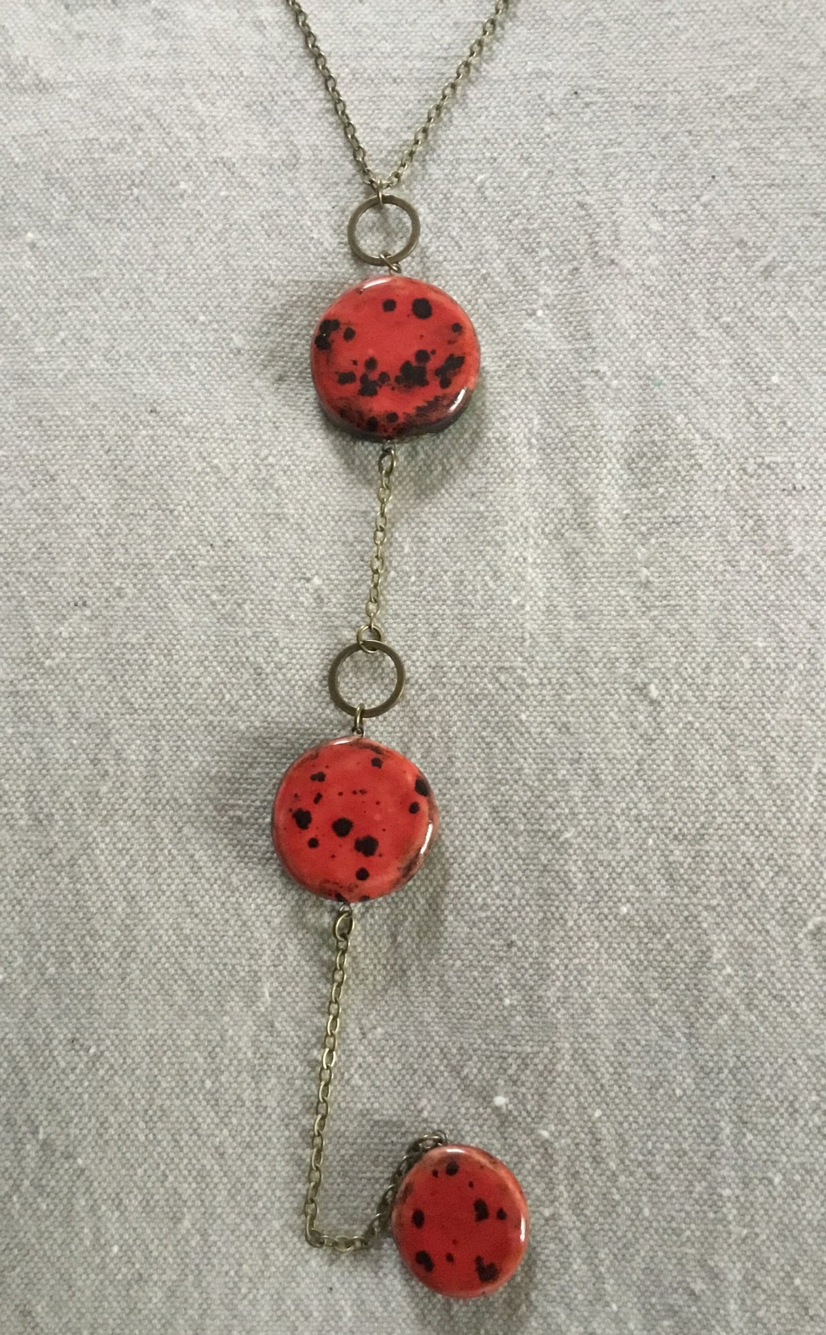 Lady Bug Wendy Reversible Necklace