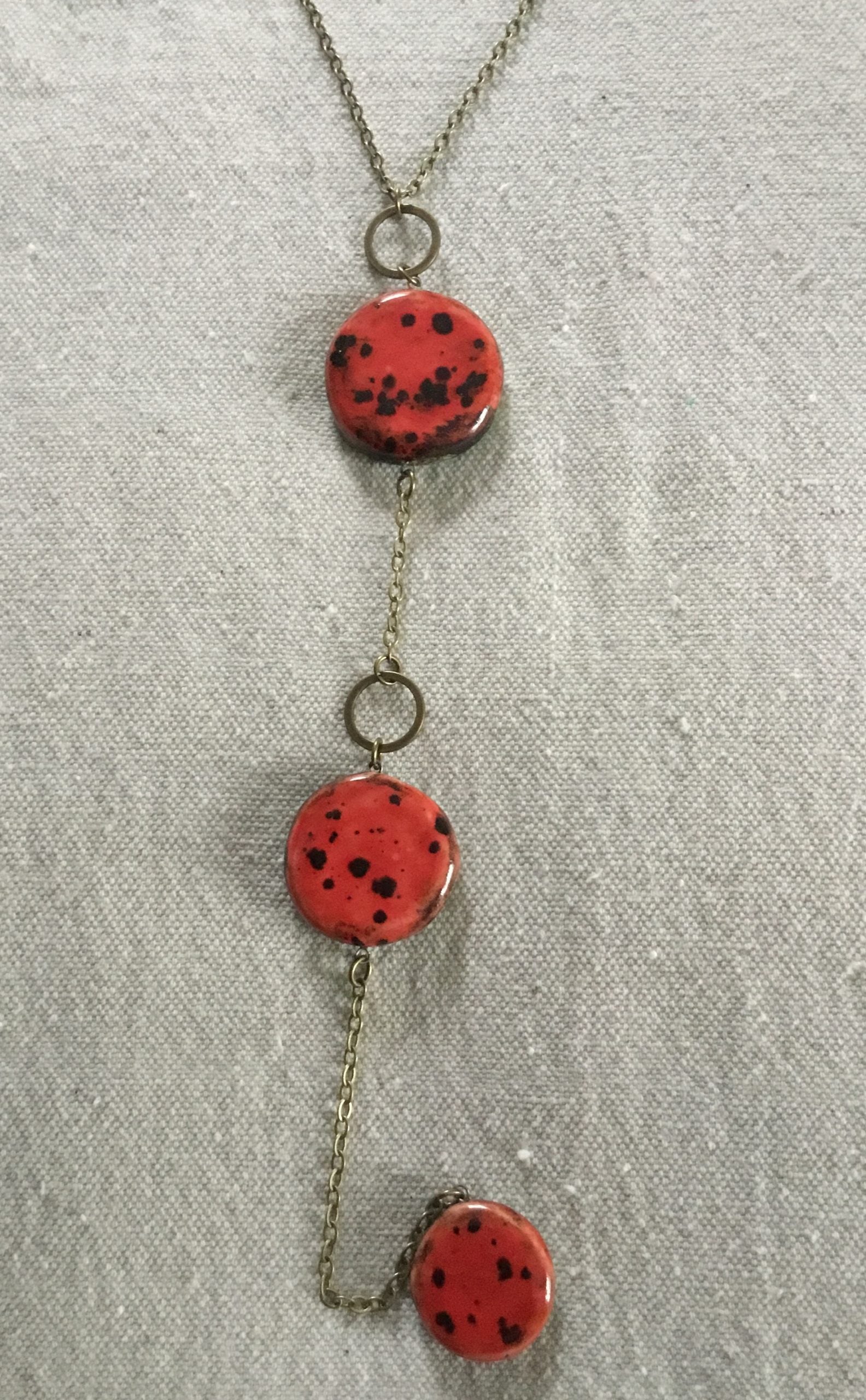 Lady Bug Wendy Reversible Necklace