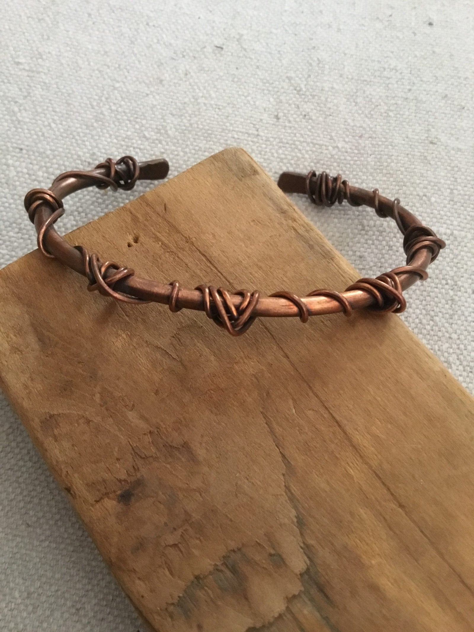 Copper Cuff with a Twist