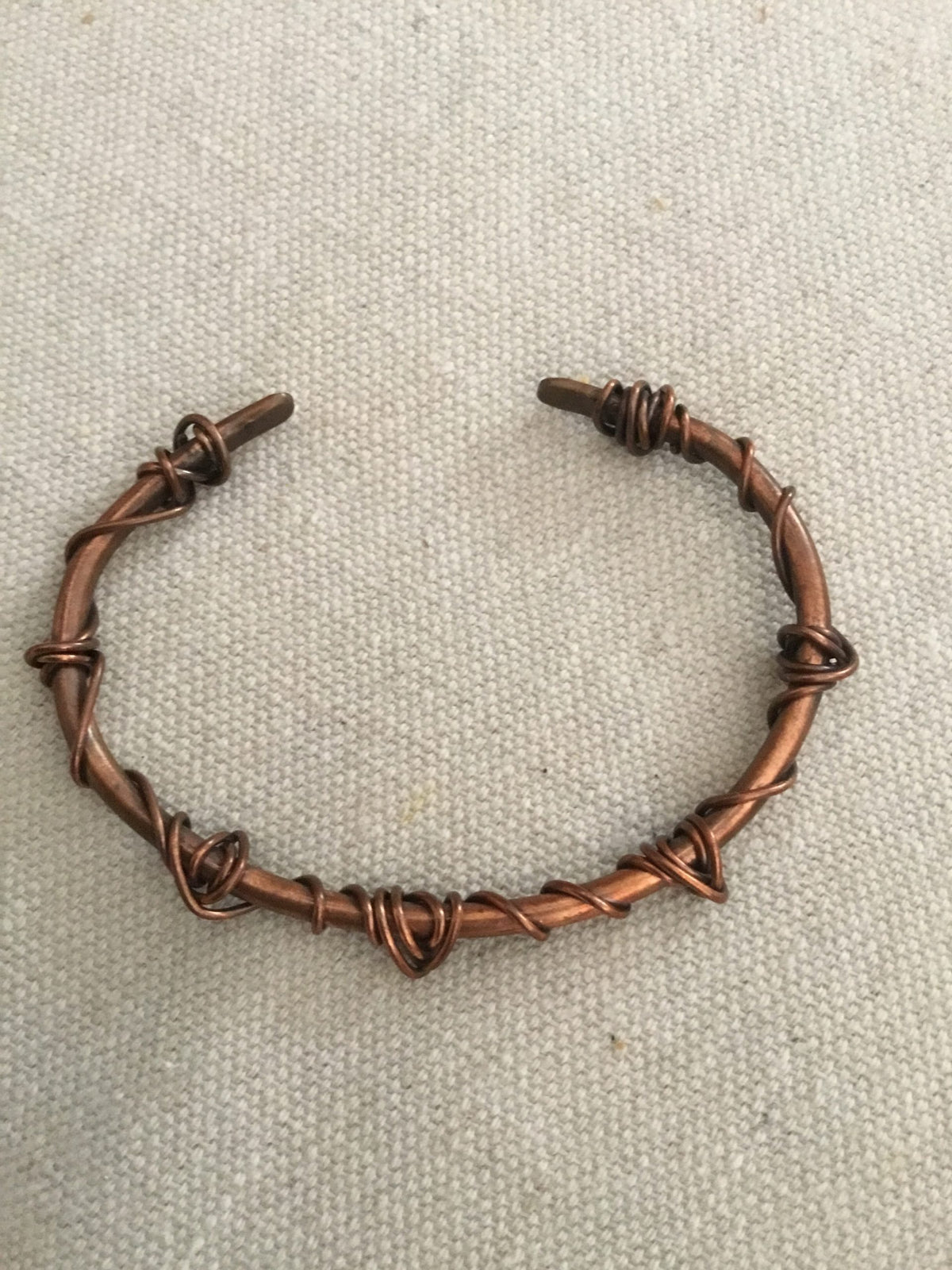 Copper Cuff with a Twist