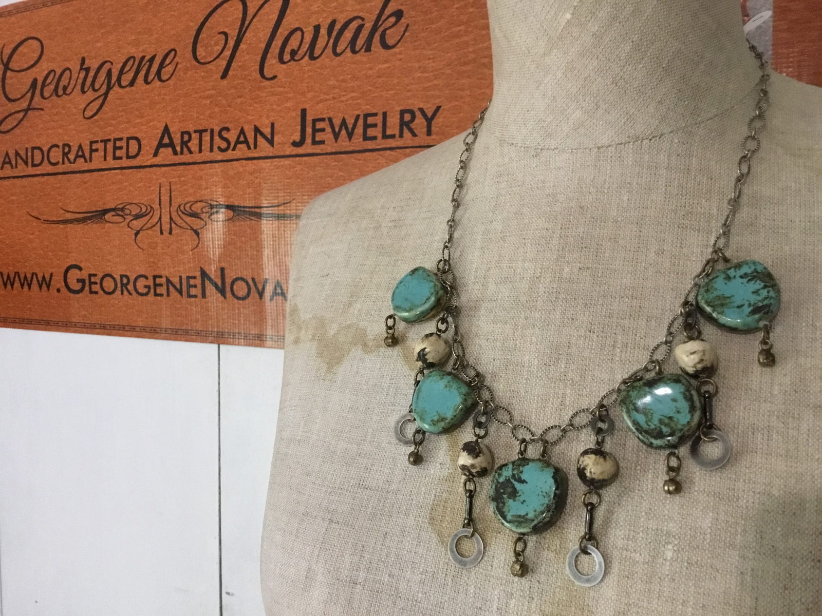 Marlene Mini-me Reversible Pottery Necklace