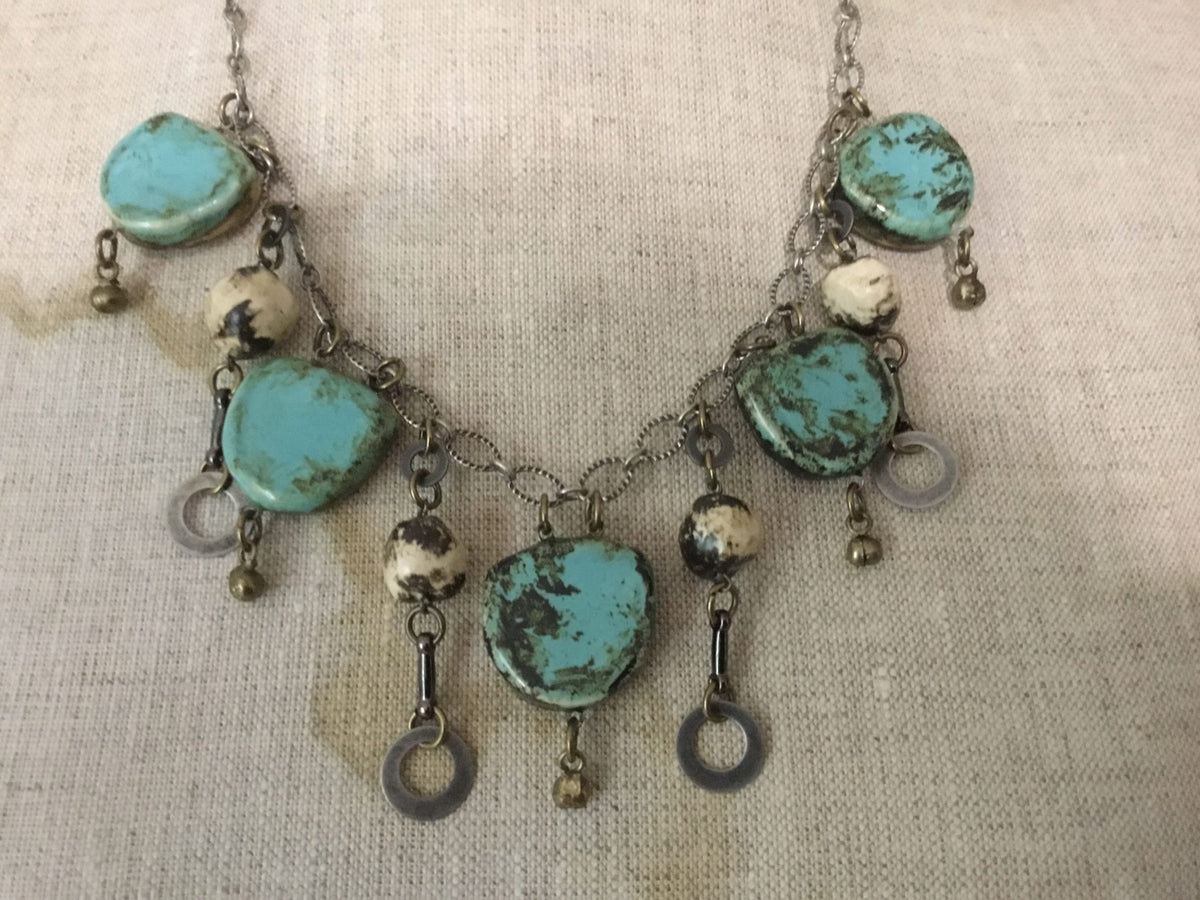 Marlene Mini-me Reversible Pottery Necklace