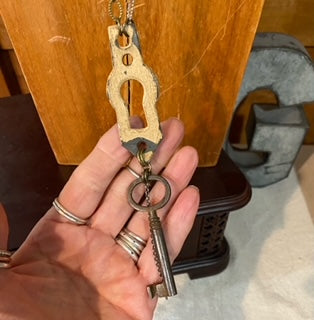 Vintage Lock and Key Necklace