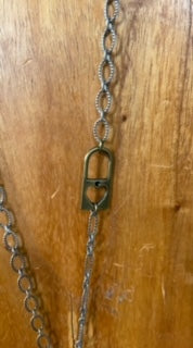 Vintage BRASS Lock and Key Necklace