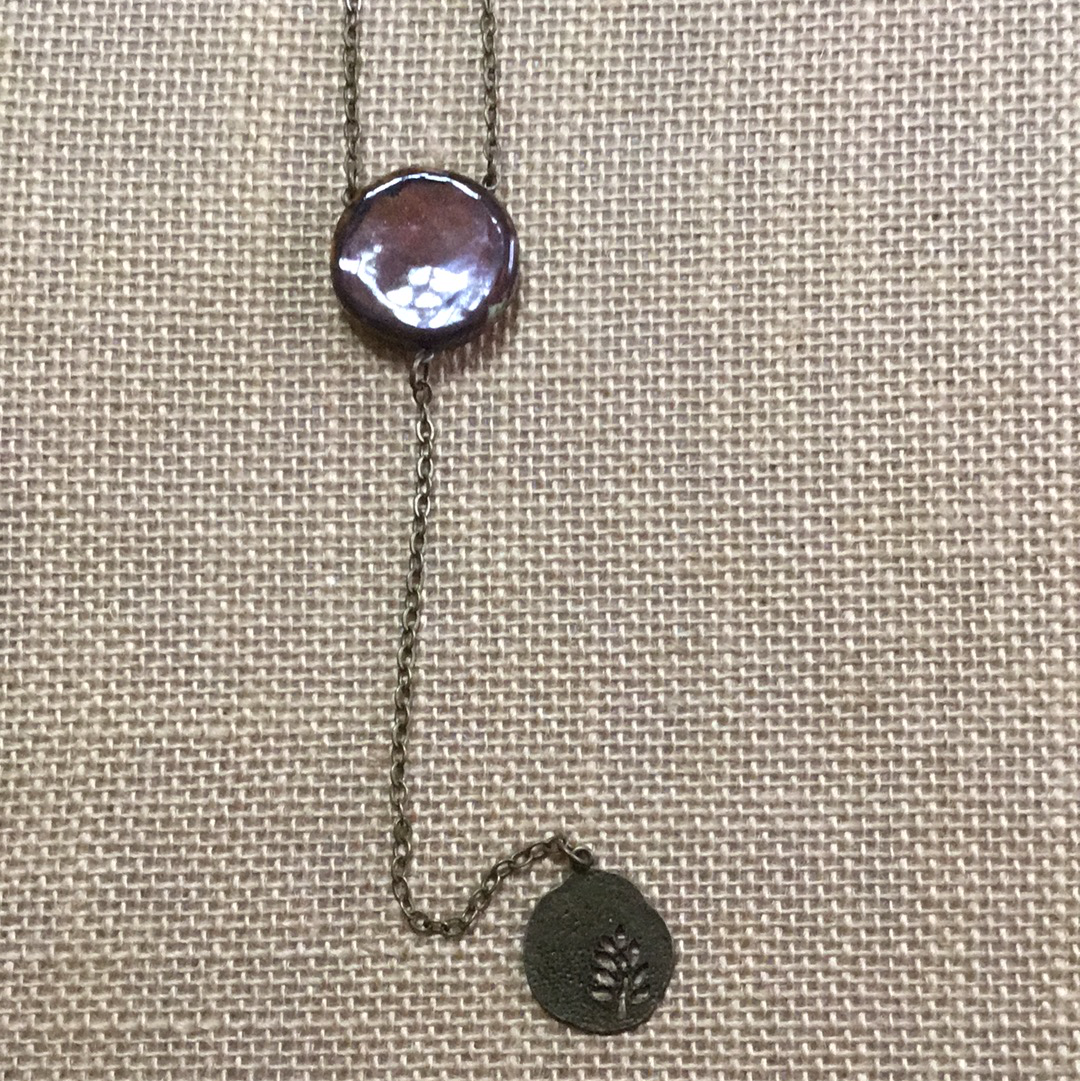 Reversible Y  Necklace SALE Sky/Earth