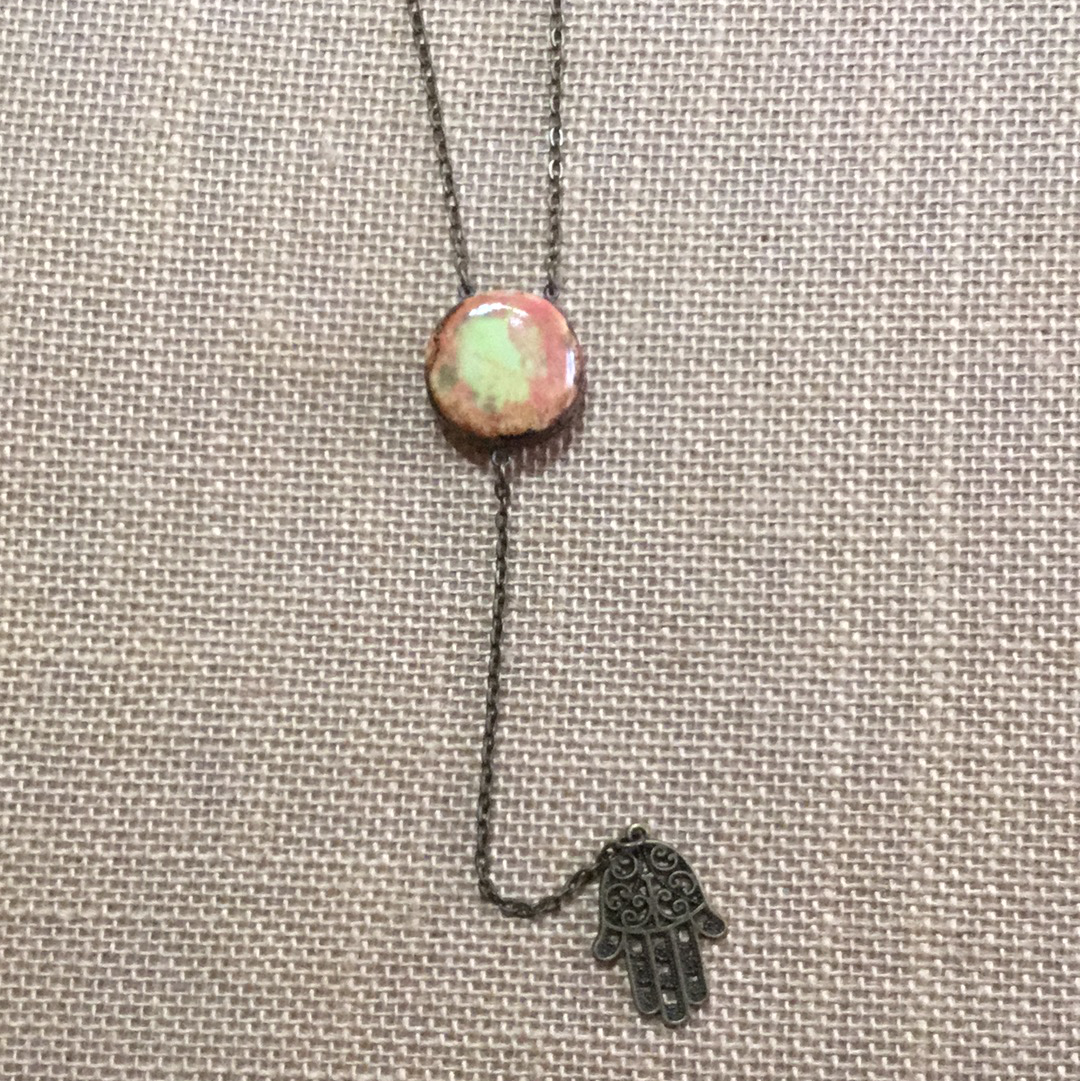 Reversible Y  Necklace SALE Orange/Sun