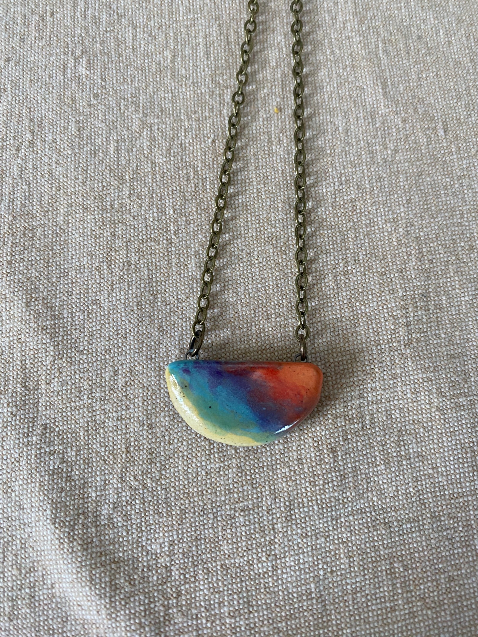 Marcia K Reversible Rainbow Necklace