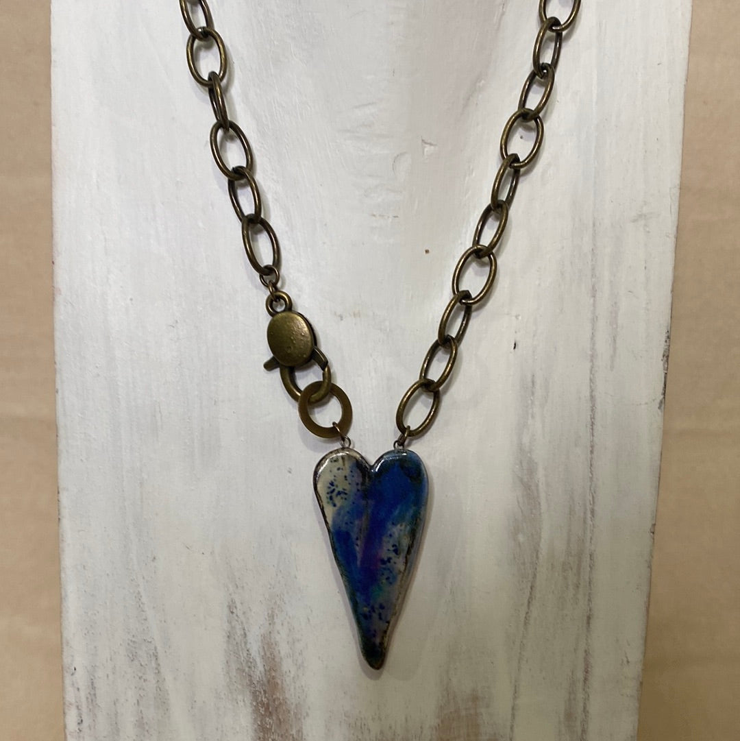 Chunky Reversible Heart Red/Black