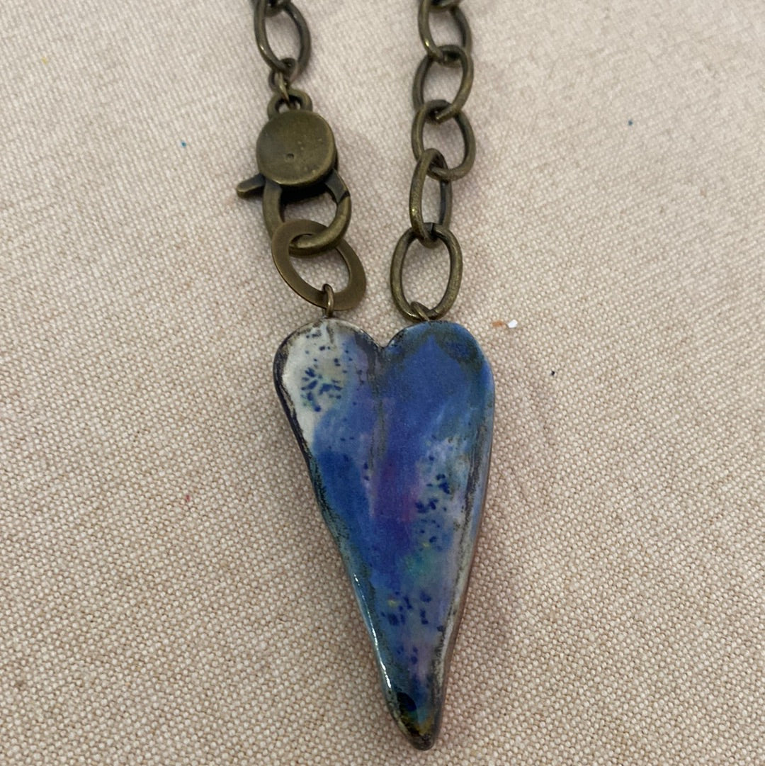 Chunky Reversible Heart Red/Black