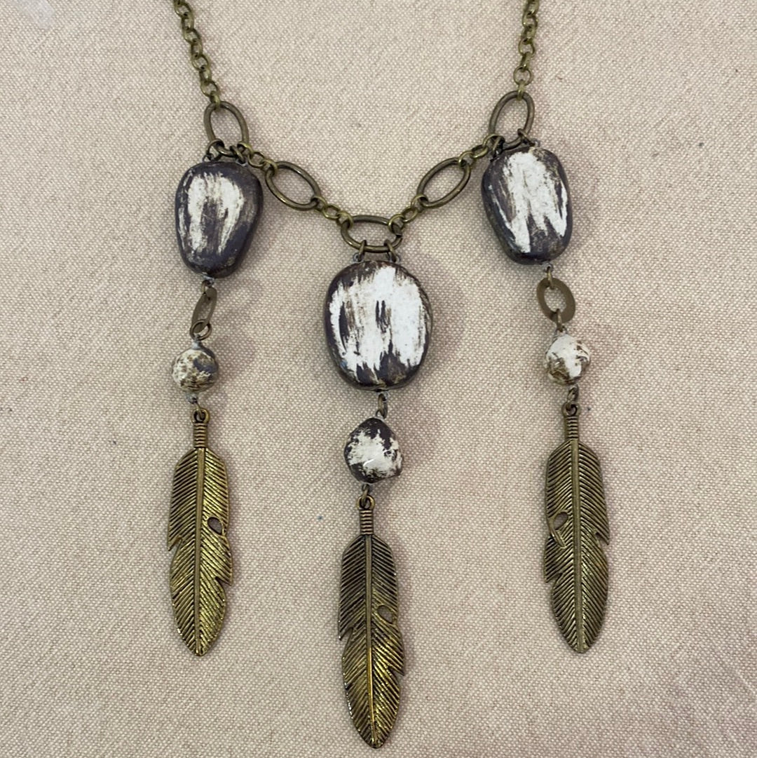 I Love Feathers Reversible Necklace