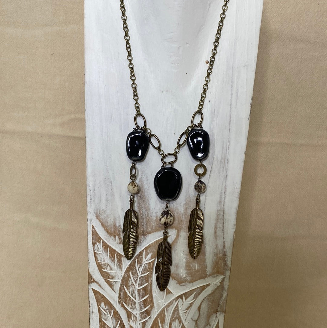 I Love Feathers Reversible Necklace