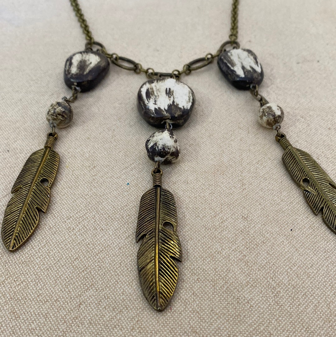 I Love Feathers Reversible Necklace