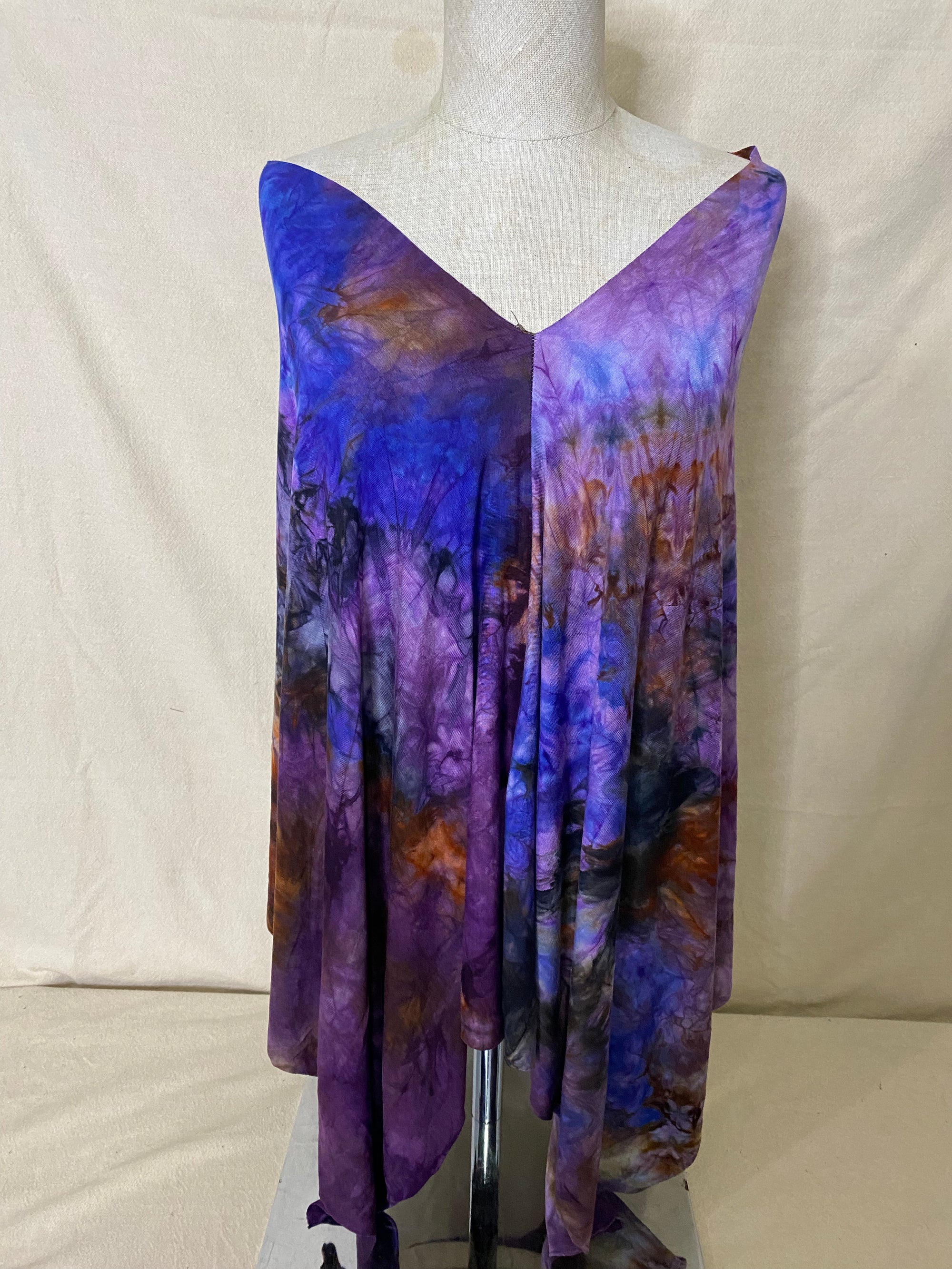 Stunning Mix of Fabulous Colors Asymmetrical Scarf