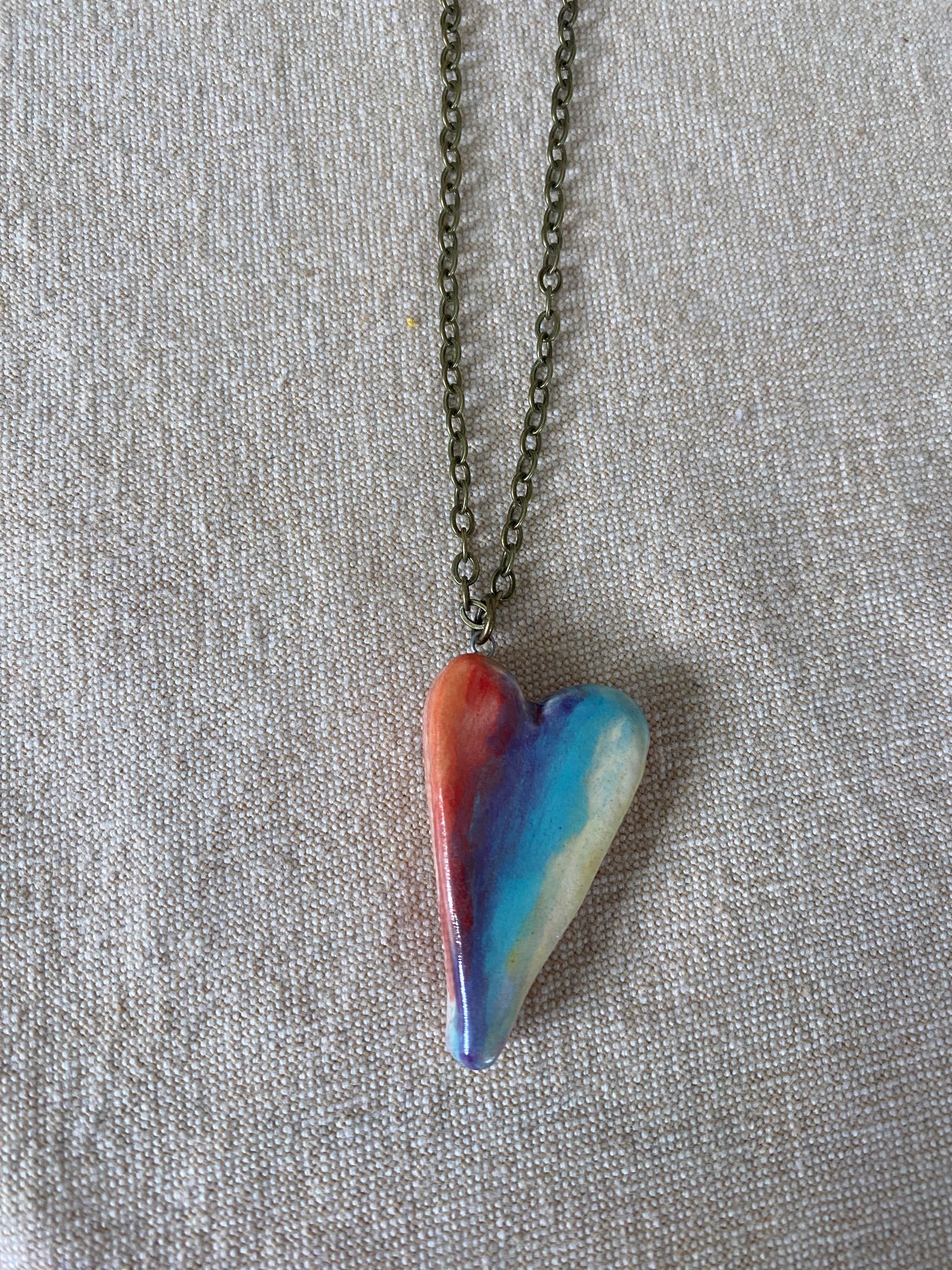 Heart Necklace Reversible