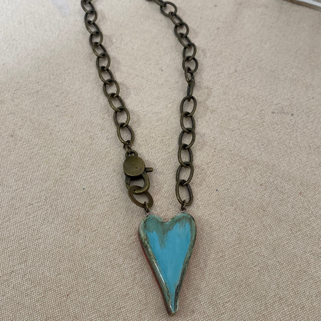 Chunky Reversible Heart Necklace