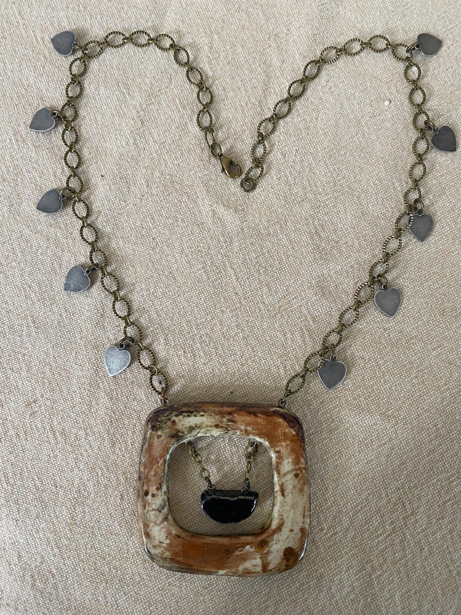 Fun Heart Reversible Necklace