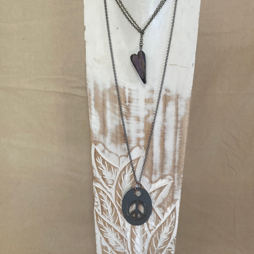 Peace &amp; Love Necklace Bundle